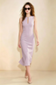 Annabel Wisteria Keyhole Neck Sleeveless Bodycon Midi Dress