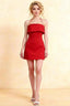 Bridget Red Halter Mini Dress with Square Neck