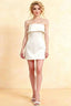 Bridget White Halter Mini Dress with Square Neck