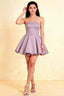 Catherine Wisteria Bandeau Ruffle Mini Dress