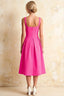 Heather Hot Pink A Line Midi Dress