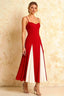 Isabel Red Tulle A Line Midi Dress