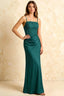 Jenny Emerald Green Lace Sheath Backless Maxi Dress