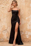 Kate Black Satin Pleated Lace-Up Maxi Dress