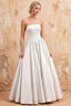 Kathryn White Satin A-Line Corset Maxi Dress
