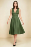 Alison Olive V-Neck Structured Midi Dress