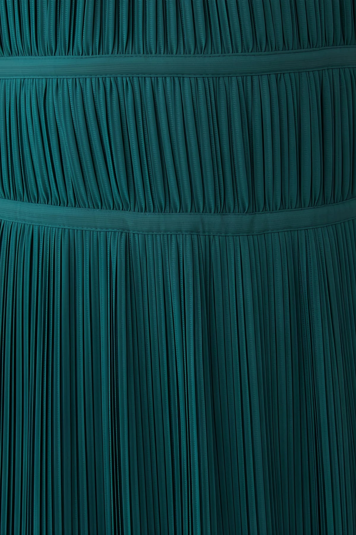 Arabella Emerald Green Halter Open Back Pleated Midi Dress