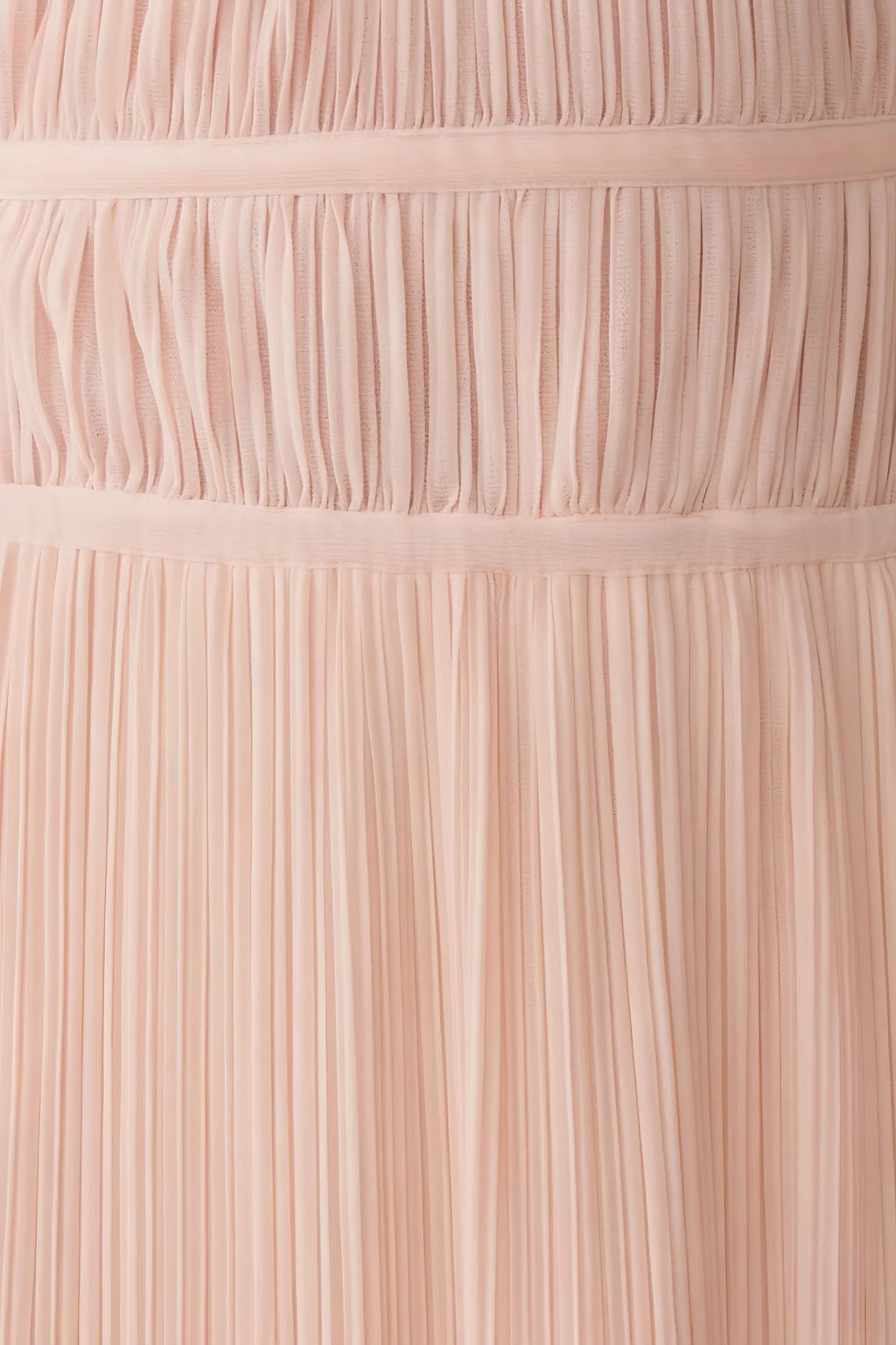 Arabella Light Pink Halter Open Back Pleated Midi Dress