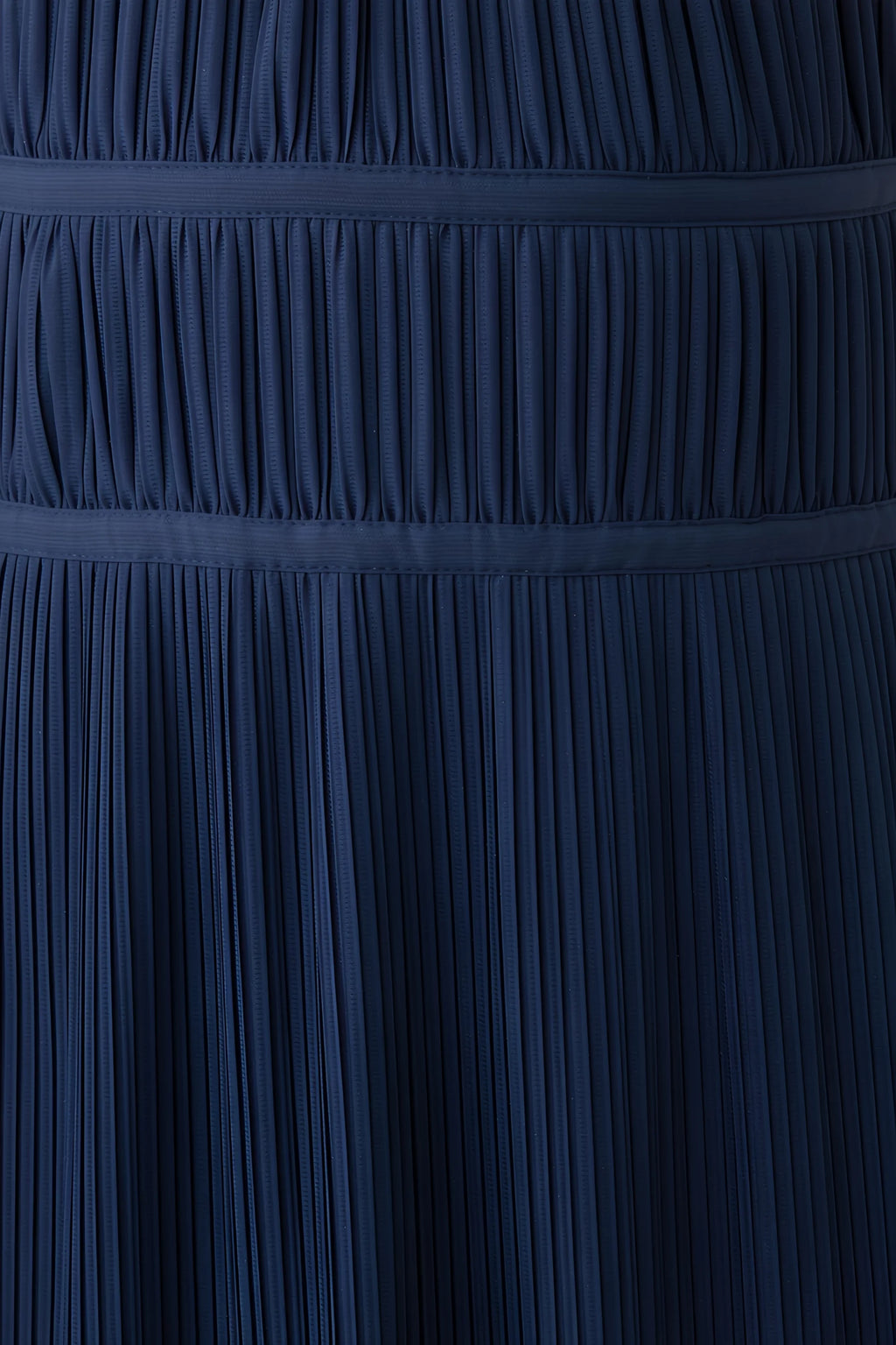 Arabella Navy Halter Open Back Pleated Midi Dress