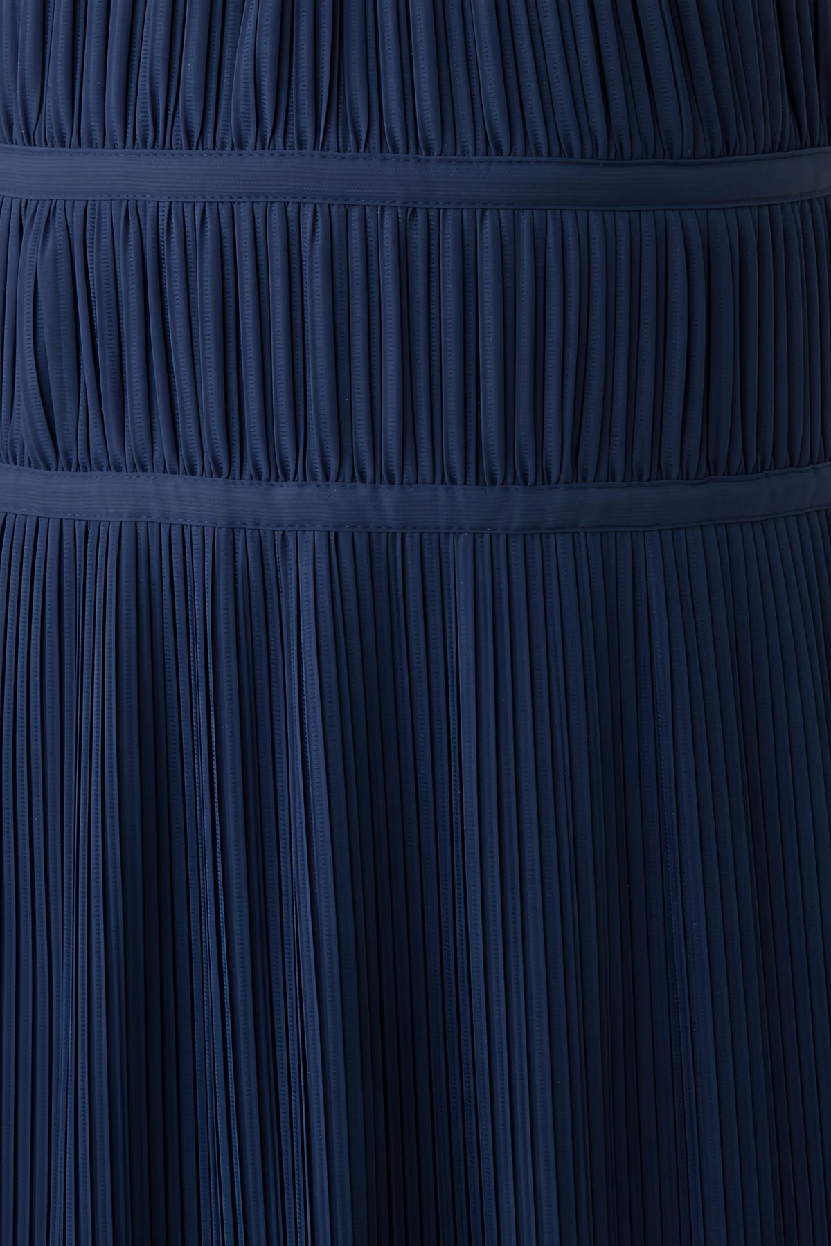 Arabella Navy Halter Open Back Pleated Midi Dress