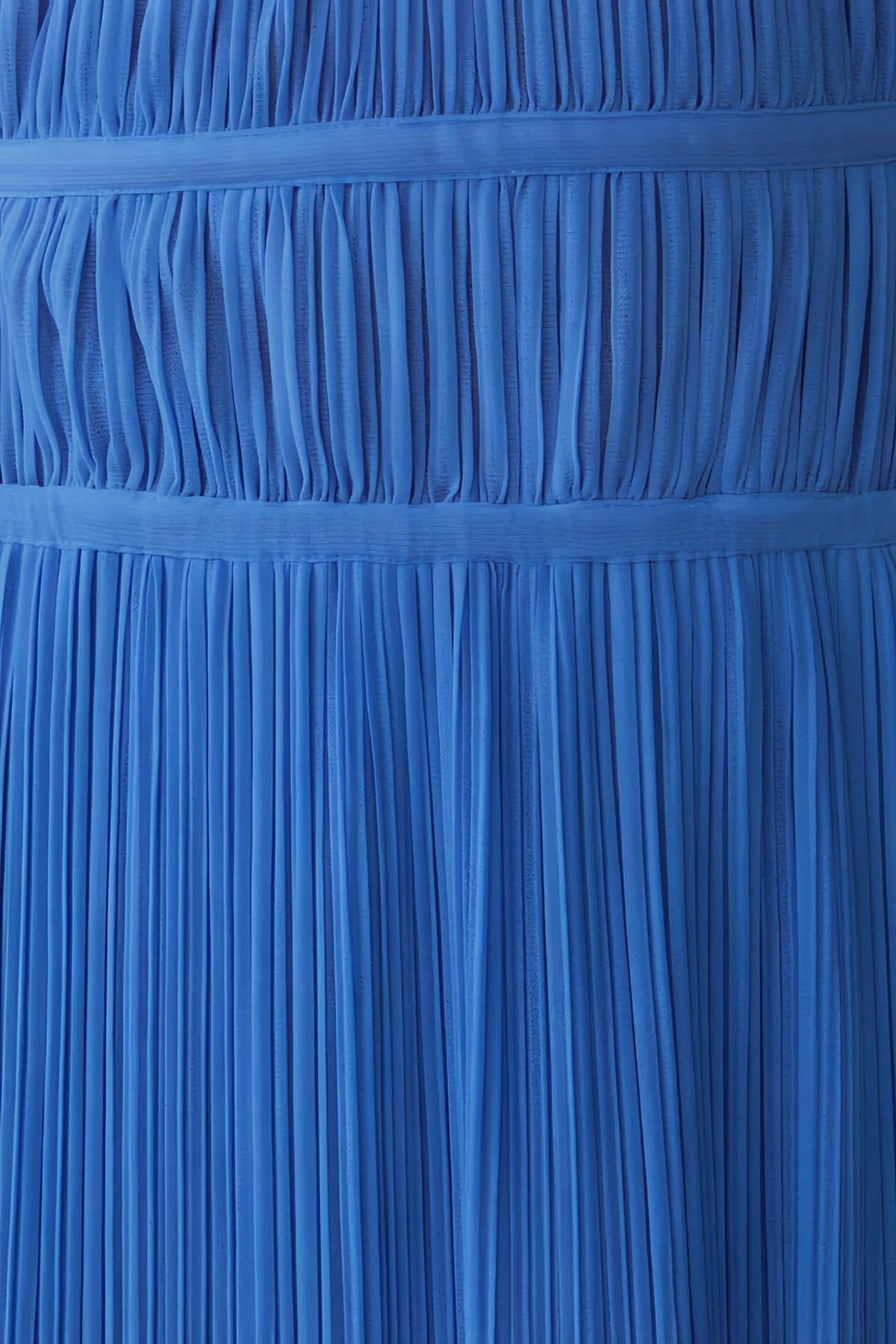 Arabella Royal Blue Halter Open Back Pleated Midi Dress