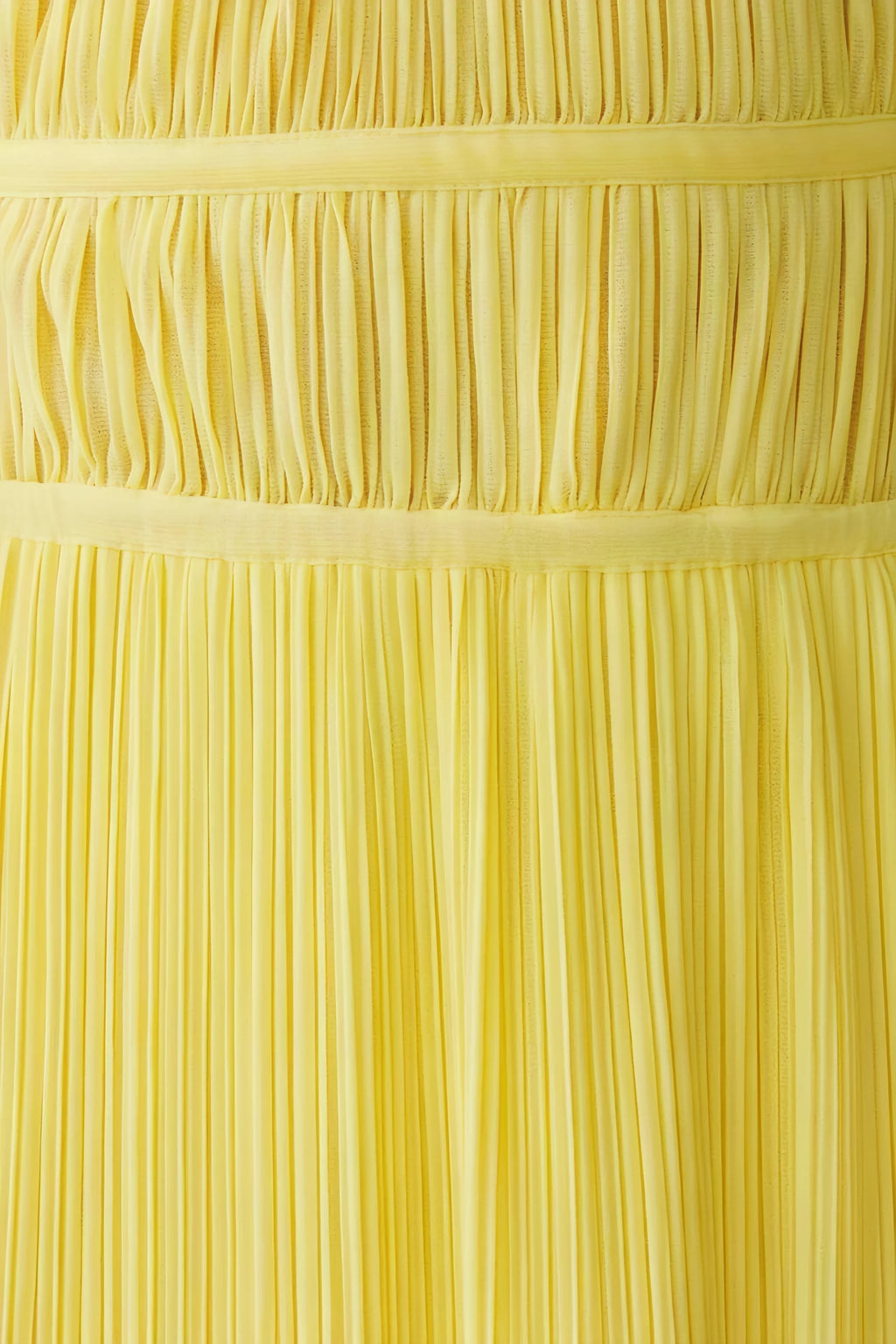 Arabella Yellow Halter Open Back Pleated Midi Dress