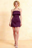 Bridget Grape Halter Mini Dress with Square Neck