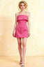 Bridget Hot Pink Halter Mini Dress with Square Neck