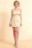 Bridget Lemon Halter Mini Dress with Square Neck