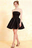 Cara Black Women's Smocked-bodice Fit & Flare Mini Dress