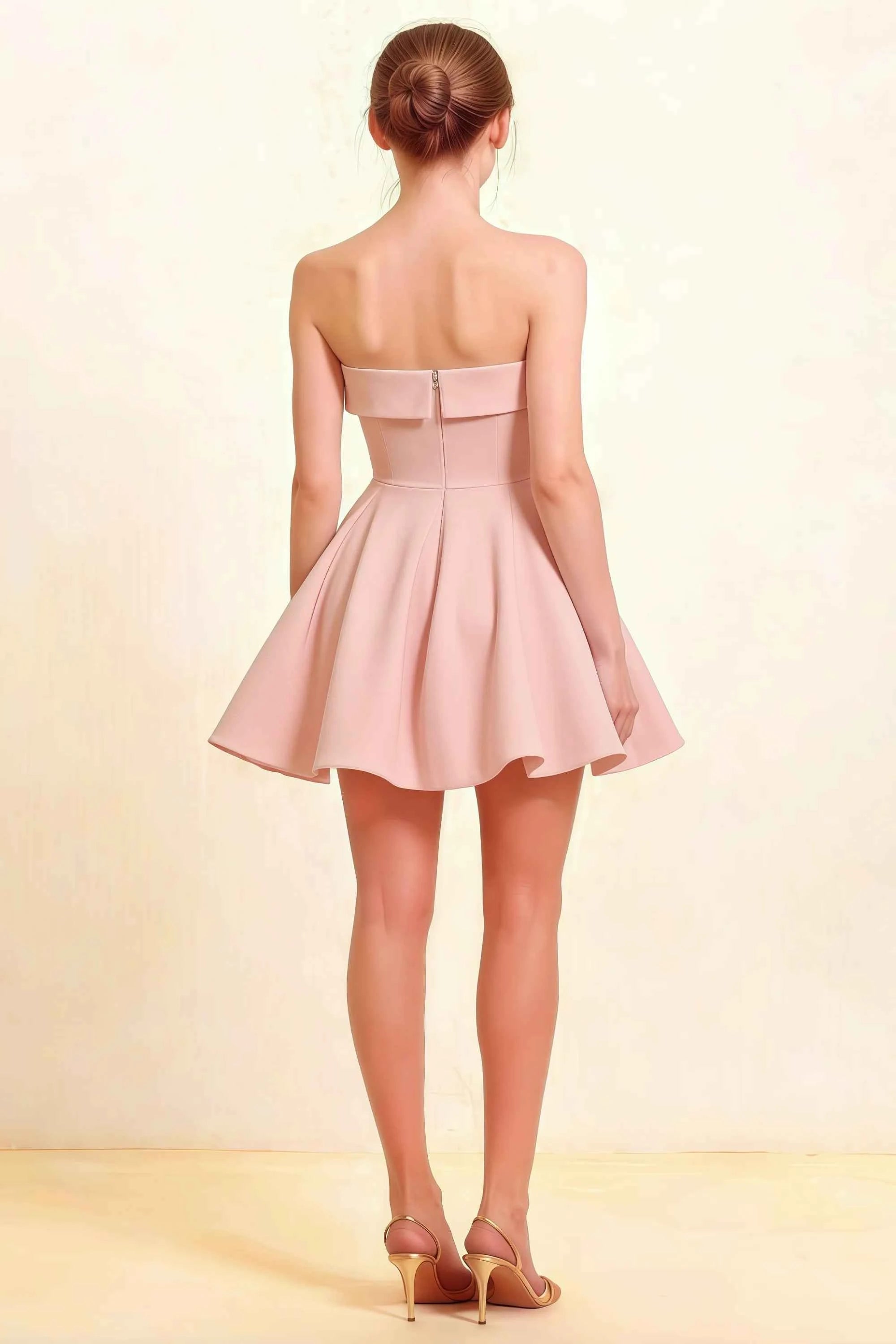 Cara Blush Women's Smocked-bodice Fit & Flare Mini Dress Imagen secundaria del producto
