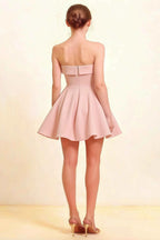 Cara Blush Women's Smocked-bodice Fit & Flare Mini Dress