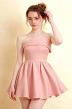Cara Blush Women's Smocked-bodice Fit & Flare Mini Dress