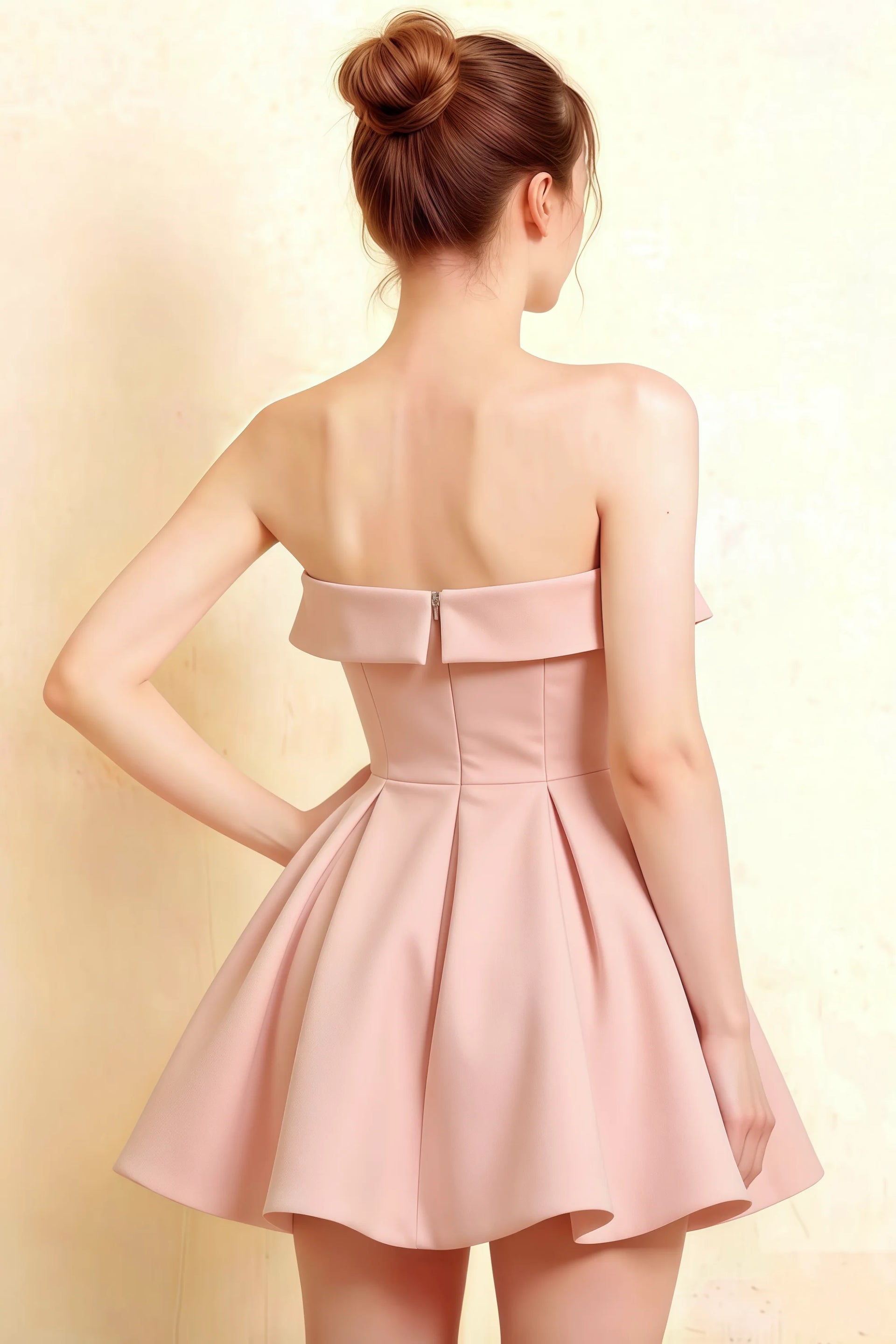 Cara Blush Women's Smocked-bodice Fit & Flare Mini Dress