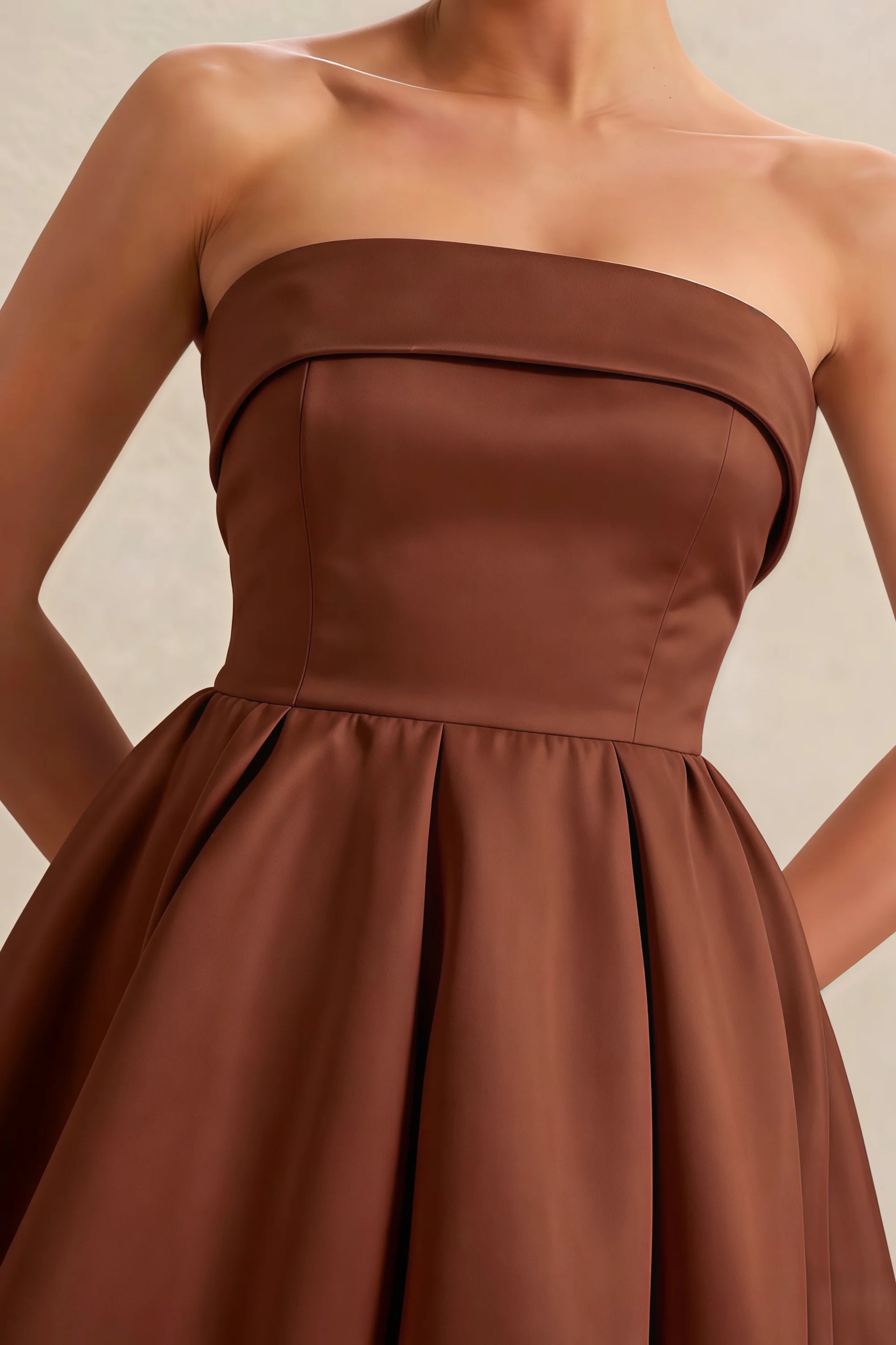 Cara Coffee Women's Smocked-bodice Fit & Flare Mini Dress