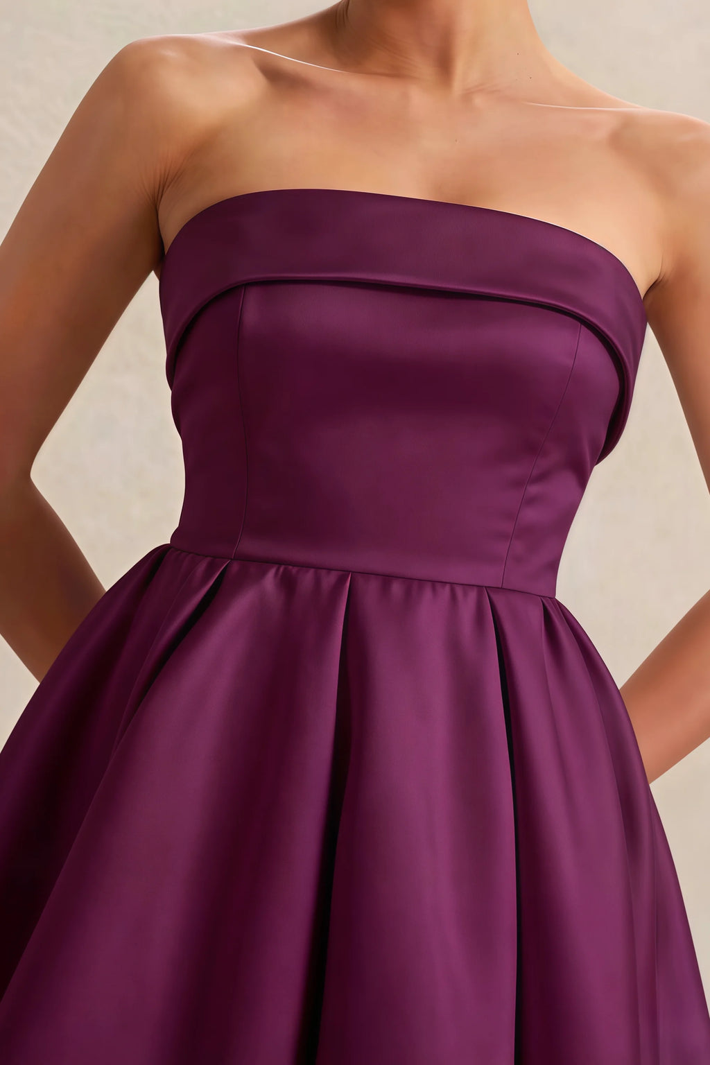Cara Grape Women's Smocked-bodice Fit & Flare Mini Dress