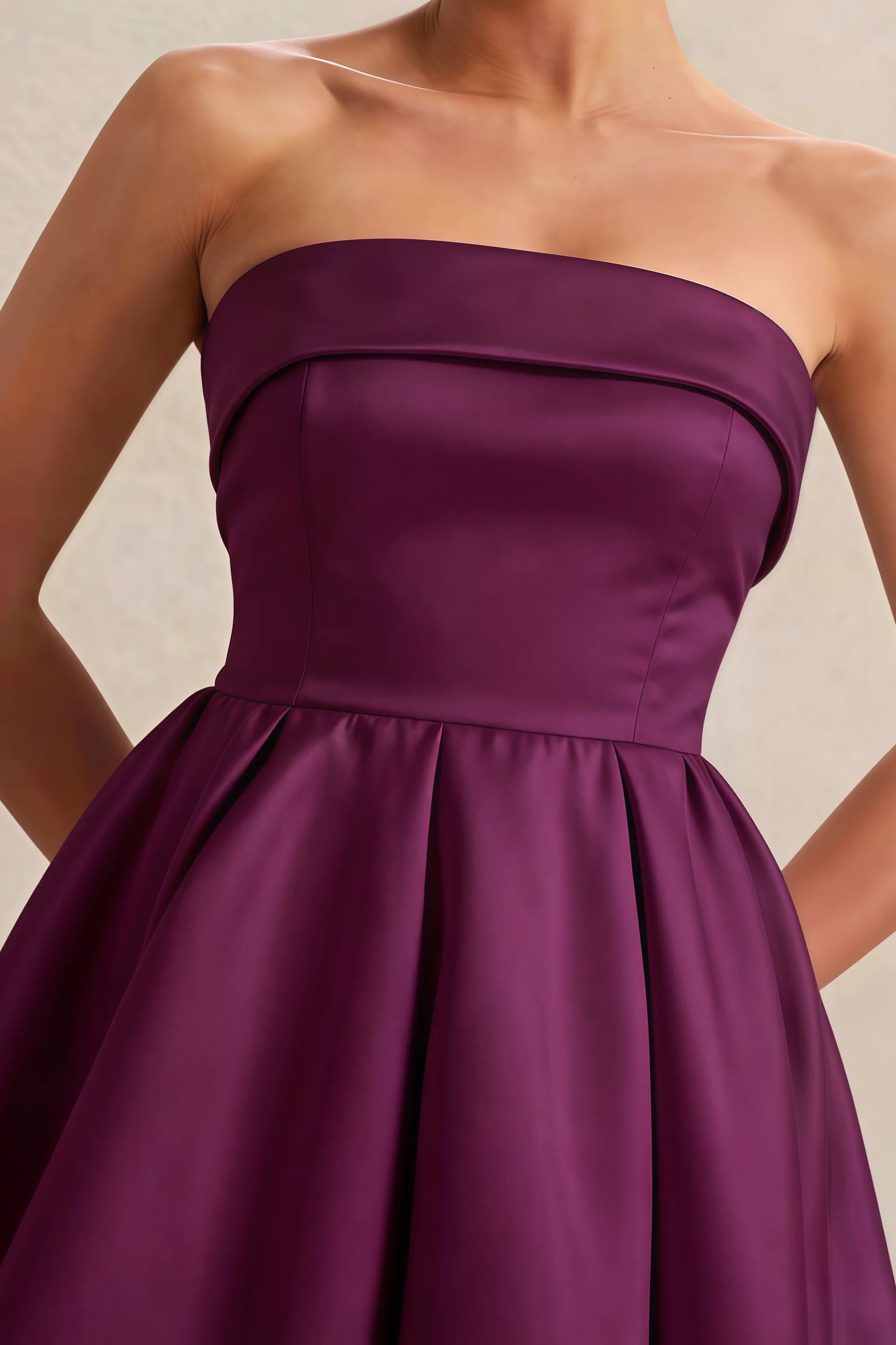 Cara Grape Women's Smocked-bodice Fit & Flare Mini Dress