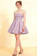 Cara Wisteria Women's Smocked-bodice Fit & Flare Mini Dress