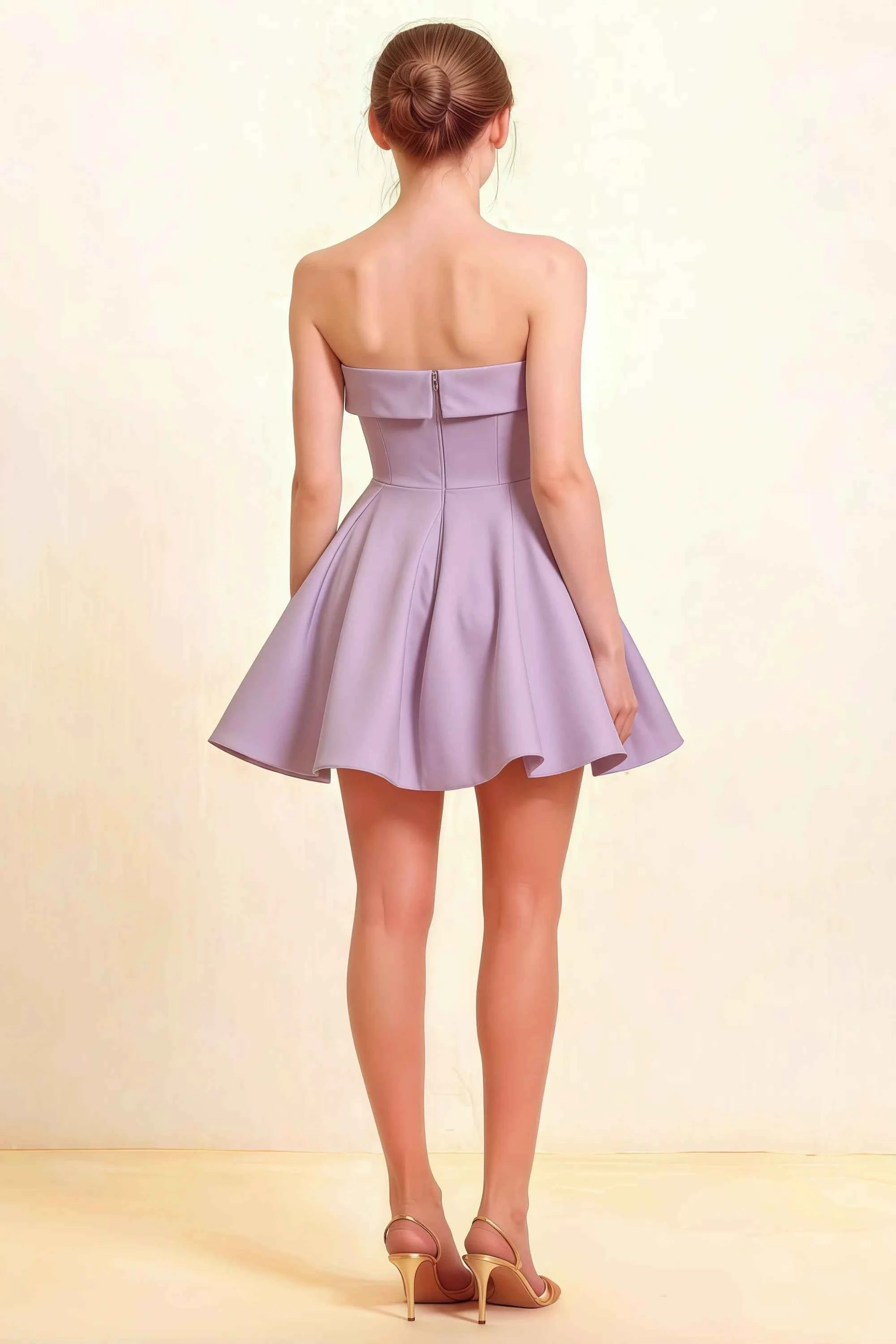 Cara Wisteria Women's Smocked-bodice Fit & Flare Mini Dress Imagen secundaria del producto