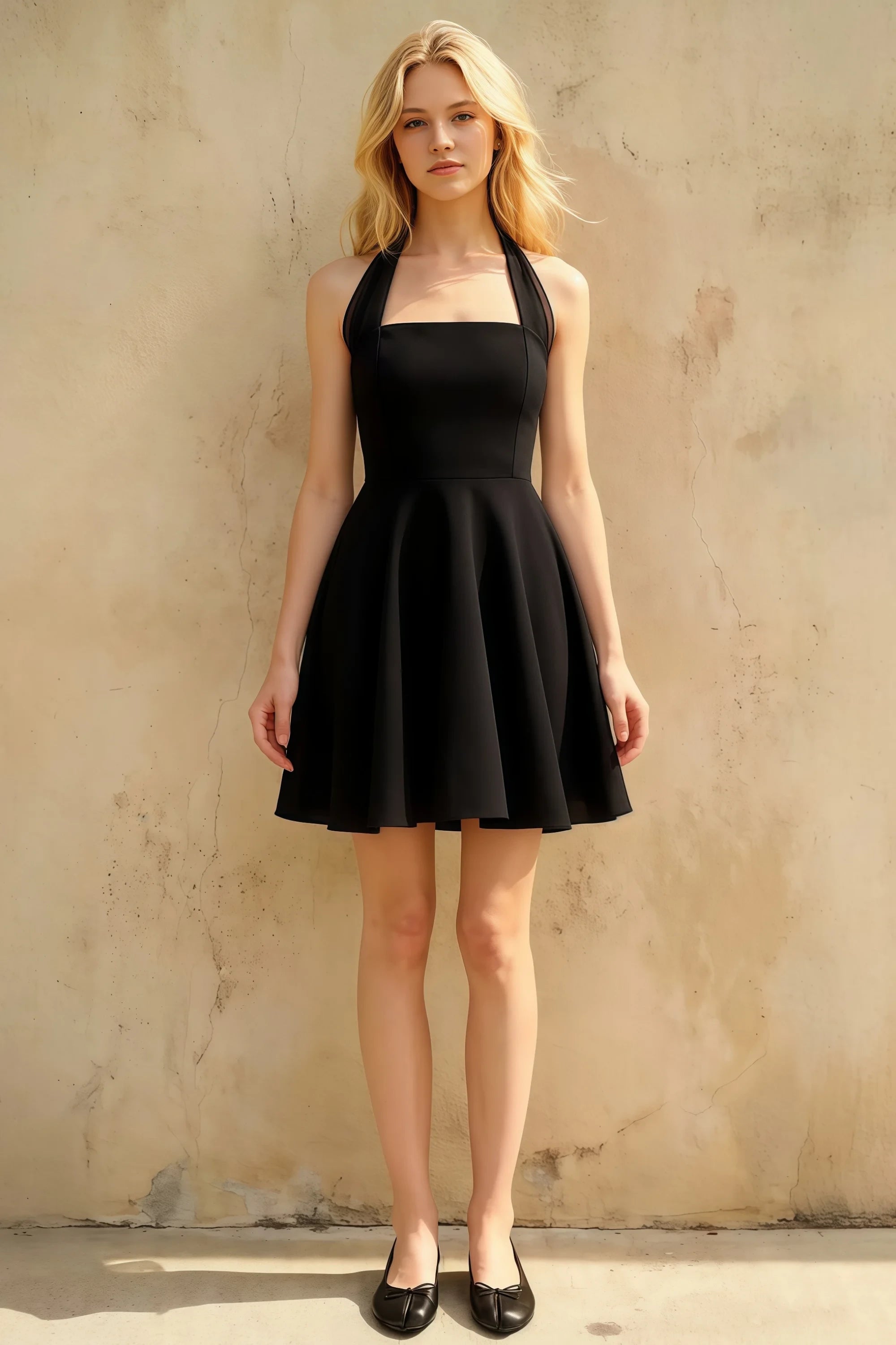 Dorothy Black A-line Skater Mini Dress Main image