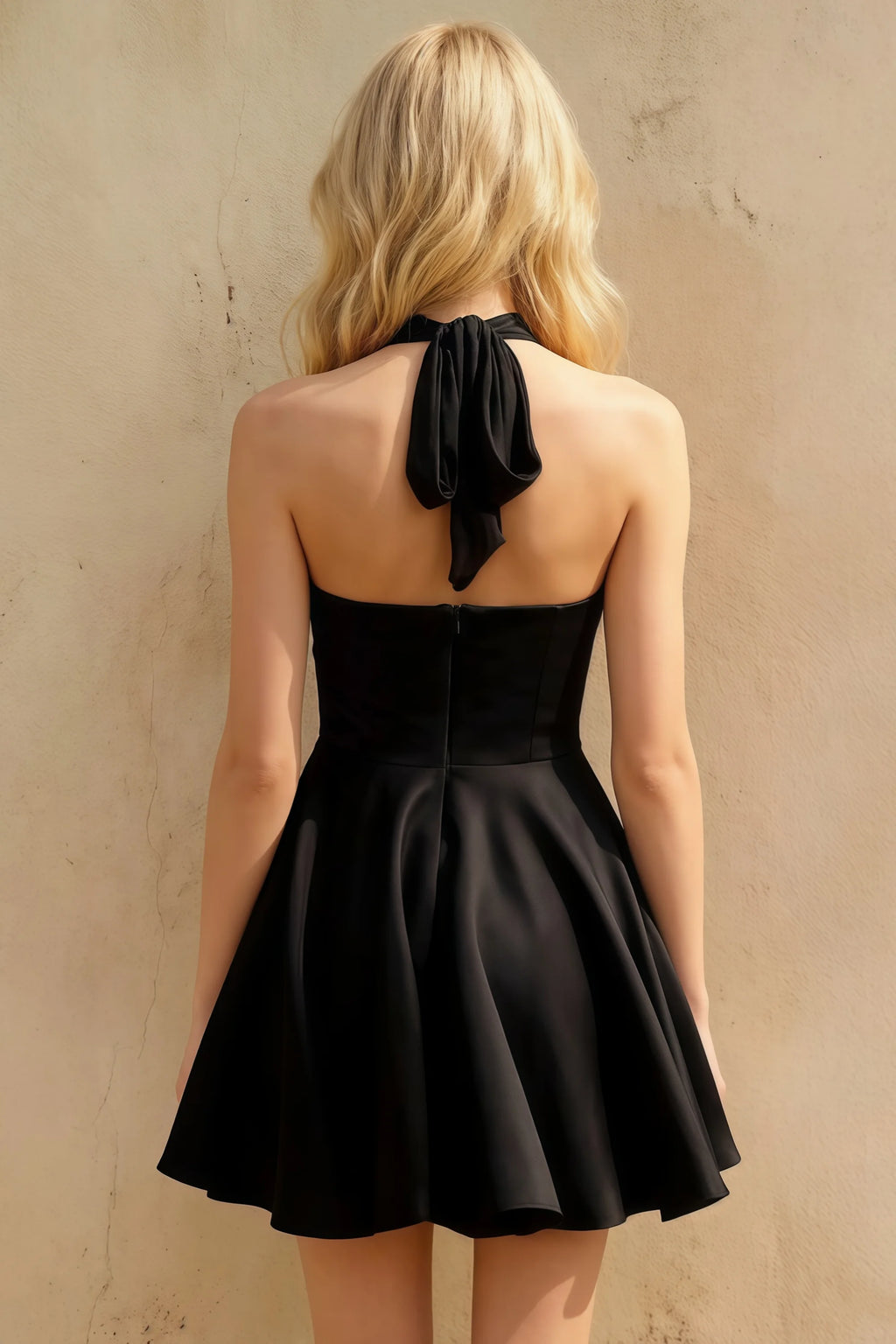 Dorothy Black A-line Skater Mini Dress