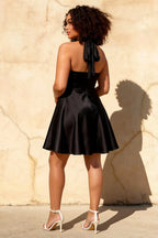 Dorothy Black A-line Skater Mini Dress