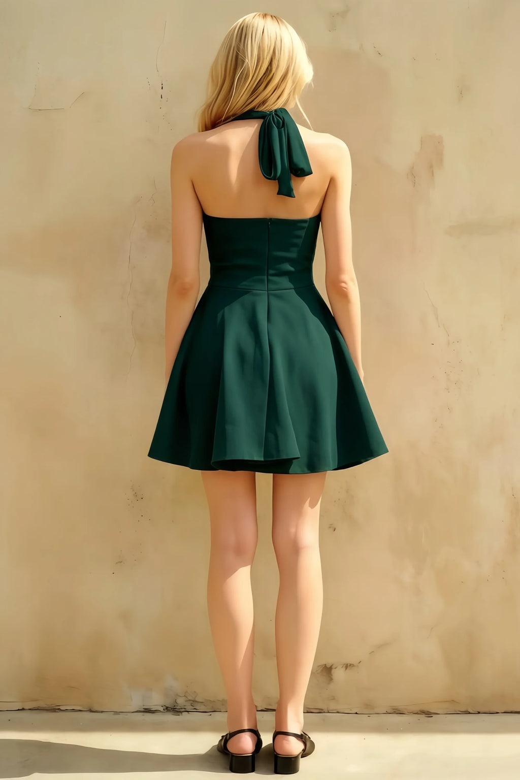 Dorothy Emerald Green Fit and Flare Mini Dress