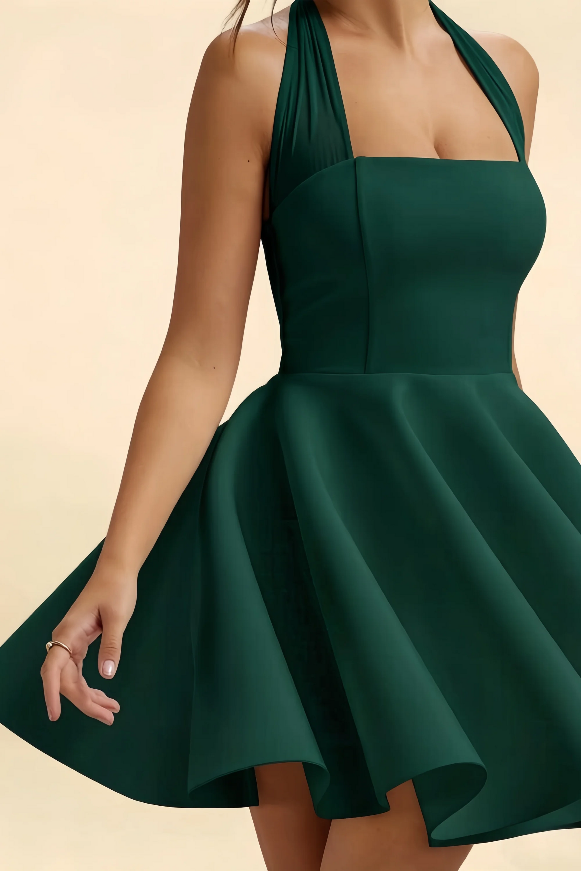 Dorothy Emerald Green Fit and Flare Mini Dress