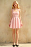 Dorothy Pink A-Line Mini Halter Dress for Women