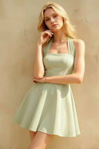 Dorothy Sage Green A-Line Mini Dress for Women