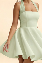 Dorothy Sage Green A-Line Mini Dress for Women