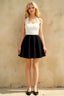 Dorothy White and Black A Line Skater Mini Dress