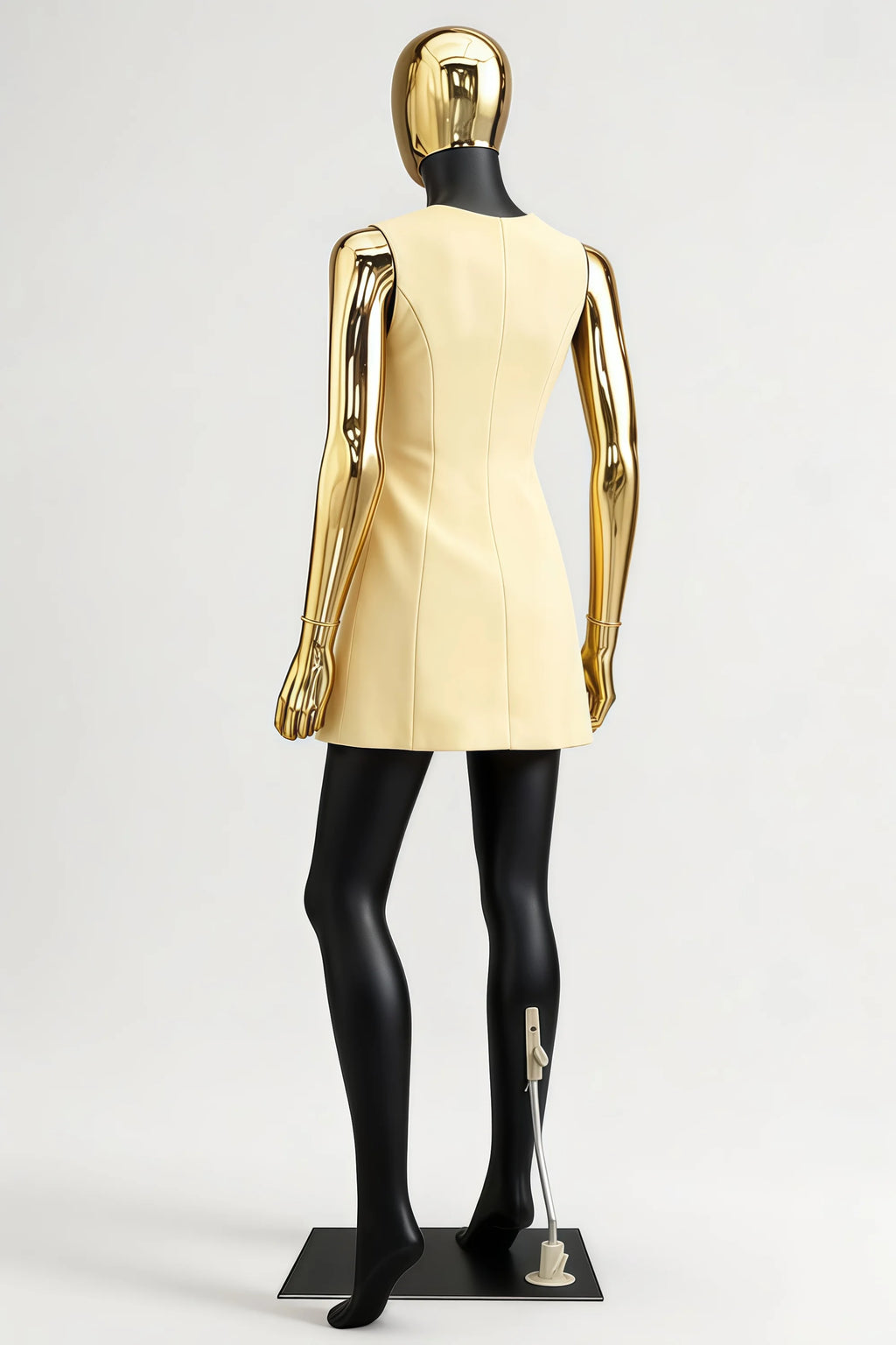Edna Lemon Sweetheart Mini Dress with Button | Elegant Cocktail & Party Dress