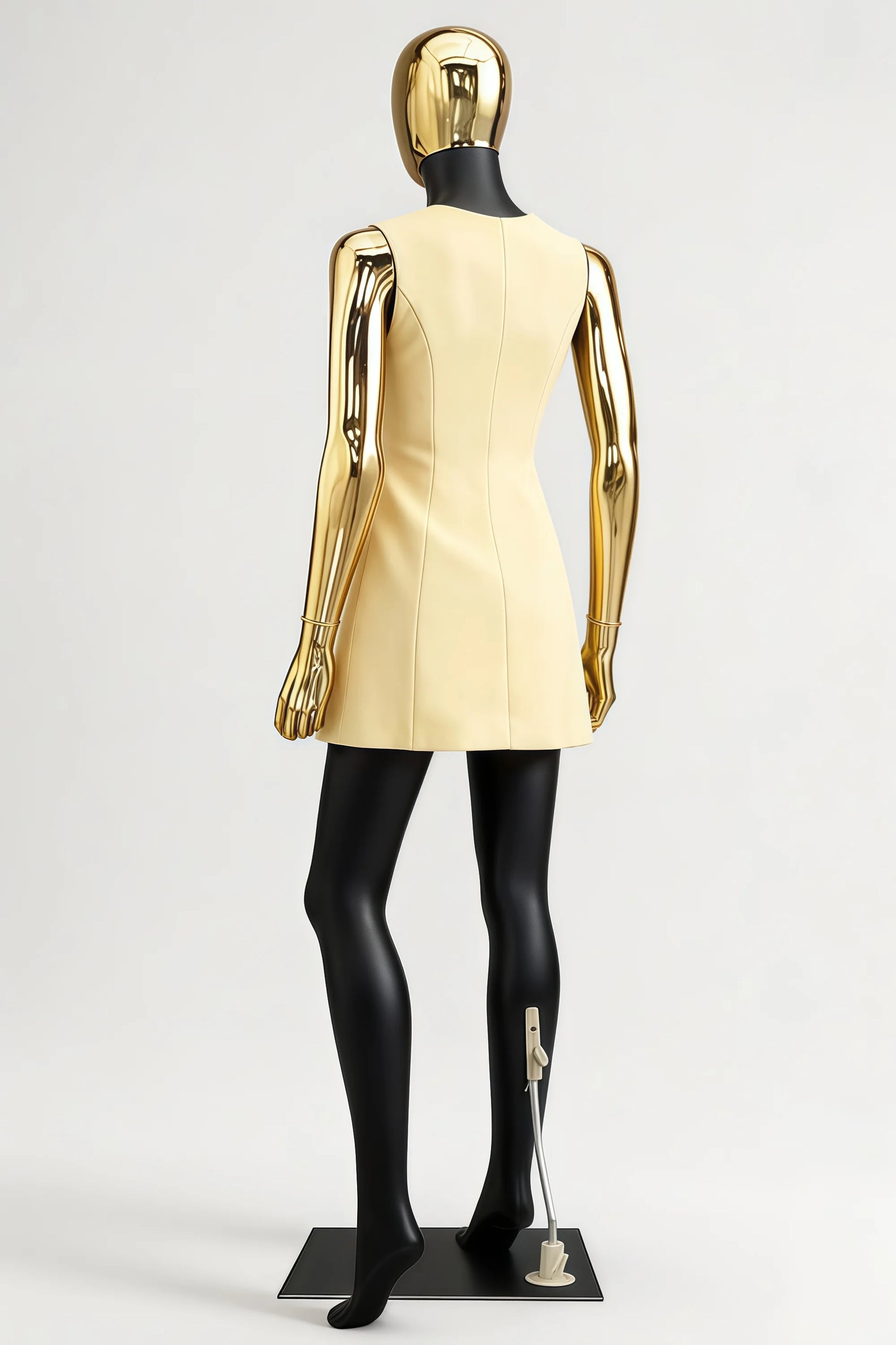 Edna Lemon Sweetheart Mini Dress with Button | Elegant Cocktail & Party Dress