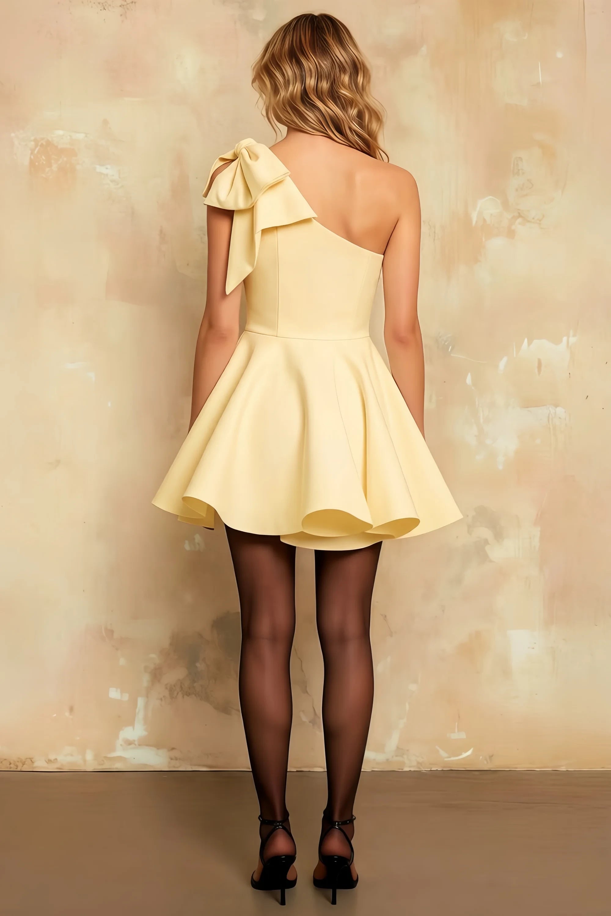 Elizabeth Lemon A Line Mini Dress For Graduation Secondary image