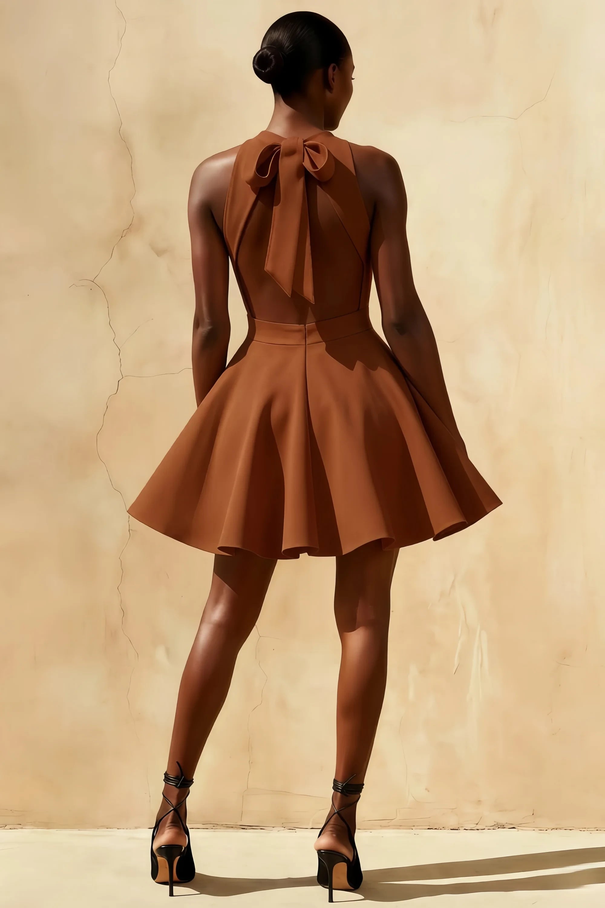 Ellen Brown A Line Scoop Neck Mini Dress Secondary image