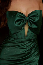 Erin Emerald Green Cutout Mini Dress | Sparkly Rhinestone Party