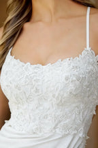 Faith White Lace Sheath Mini Dress for Hoco & Graduation