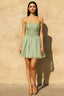 Frieda Mint Strapless Mini Dress | Sequin Tulle Party Gown