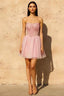 Frieda Pink Strapless Mini Dress | Sparkly Tulle Homecoming Dress