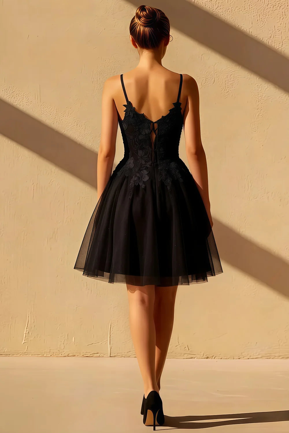 Gabriela Black Tulle Mini Dress | Chic Party & Homecoming Gown Secondary image