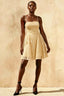 Gemma Champagne Glitter Mini Dress - Sequin Lace Party Dress