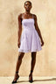Gemma Lavender Mini Glitter Dress - Sequin Lace Party Dress