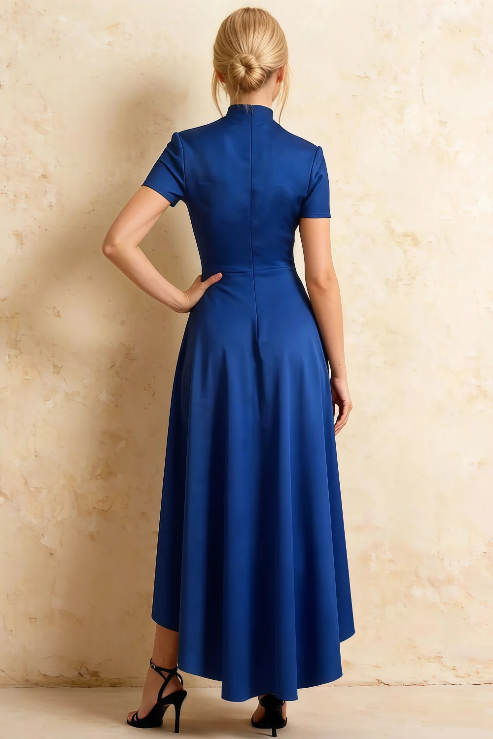 Gloria Royal Blue Modest Formal Midi Dresses